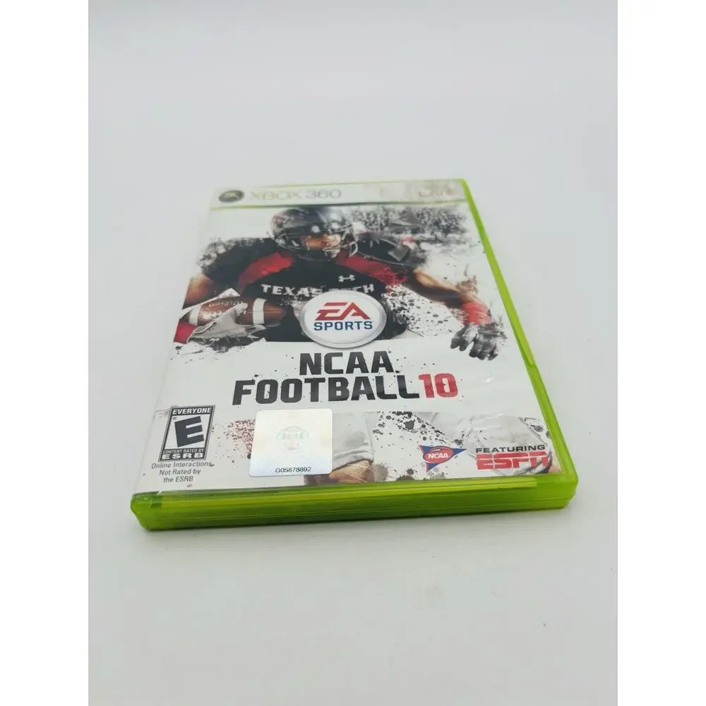 NCAA Football 10 XBOX 360 CIB Complete in Box Very Good Condition Tested Works
